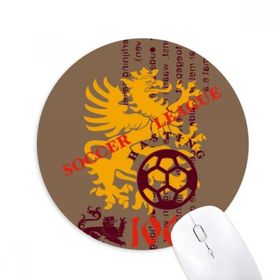 Dıythinker Orta Çağ Ejderha Futbol Ligi Baskılı Yuvarlak Kaymaz Kauçuk Mouse Pad
