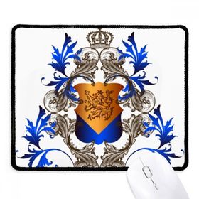 Dıythinker Orta Çağ Şövalyeleri Avrupa Taç Amblemi Kalkanı Kaymaz Siyah Başlıklı Kenarlar Mouse Pad