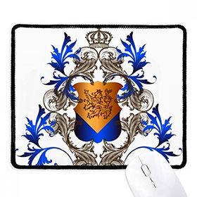 Dıythinker Orta Çağ Şövalyeleri Avrupa Taç Amblemi Kalkanı Kaymaz Siyah Başlıklı Kenarlar Mouse Pad