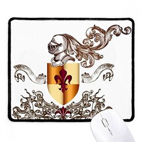 Dıythinker Orta Çağ Şövalyeleri Avrupa Zırh Amblemi Kaymaz Siyah Başlıklı Kenarlar Mouse Pad