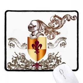 Dıythinker Orta Çağ Şövalyeleri Avrupa Zırh Amblemi Kaymaz Siyah Başlıklı Kenarlar Mouse Pad