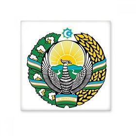 Dıythinker Özbekistan Asya Ulusal Amblem Seramik 10x10 cm Seramik Karo