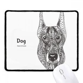 Dıythinker Paint Dog Fierce Friend Company Kaymaz Siyah Başlıklı Kenarlar Mouse Pad