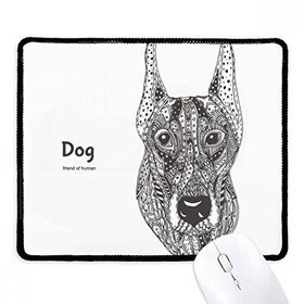 Dıythinker Paint Dog Fierce Friend Company Kaymaz Siyah Başlıklı Kenarlar Mouse Pad