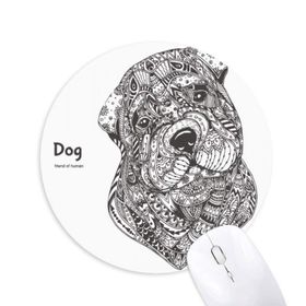 Dıythinker Paint Puppy Friend Company Baskılı Yuvarlak Kaymaz Kauçuk Mouse Pad