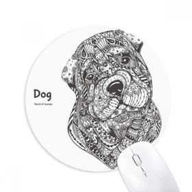 Dıythinker Paint Puppy Friend Company Baskılı Yuvarlak Kaymaz Kauçuk Mouse Pad
