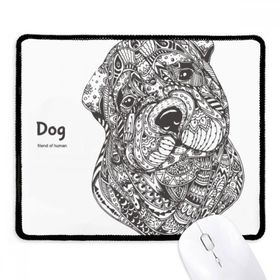 Dıythinker Paint Puppy Friend Company Kaymaz Siyah Başlıklı Kenarlar Mouse Pad