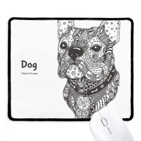 Dıythinker Paint Run Dog Friend Company Kaymaz Siyah Başlıklı Kenarlar Mouse Pad