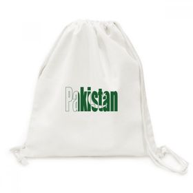 Dıythinker Pakistan Ülke Bayrağı İsim Kanvas İpli Sırt Çantası