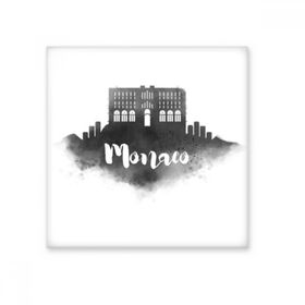 Dıythinker Palais Princier De Monaco Mürekkep Şehir Seramik Bisk Fayans Dekorasyon 20x20 cm Seramik Karo