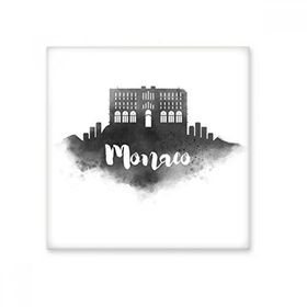 Dıythinker Palais Princier De Monaco Mürekkep Şehir Seramik Bisk Fayans Dekorasyon 20x20 cm Seramik Karo