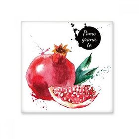 Dıythinker Pamegranat Meyve Lezzetli Sağlıklı Suluboya 10x10 cm Seramik Karo