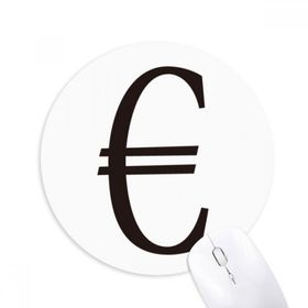 Dıythinker Para Birimi Sembolü Euro Baskılı Yuvarlak Kaymaz Kauçuk Mouse Pad