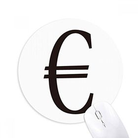 Dıythinker Para Birimi Sembolü Euro Baskılı Yuvarlak Kaymaz Kauçuk Mouse Pad