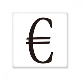 Dıythinker Para Birimi Sembolü Euro Seramik 10x10 cm Seramik Karo