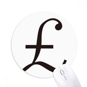 Dıythinker Para Birimi Sembolü Pound Baskılı Yuvarlak Kaymaz Kauçuk Mouse Pad