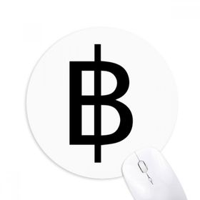 Dıythinker Para Birimi Sembolü Thai Baht Baskılı Yuvarlak Kaymaz Kauçuk Mouse Pad