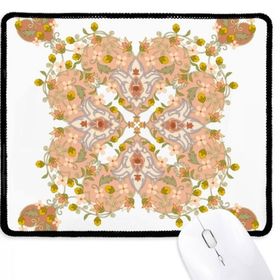 Dıythinker Paralel Tekrar Çiçek Yaprak İllüstrasyon Kaymaz Mouse Pad