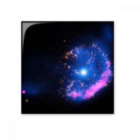 Dıythinker Parlak Güzel Gizemli Nebula Evren Uzay İllüstrasyonu 10x10 cm Seramik Karo