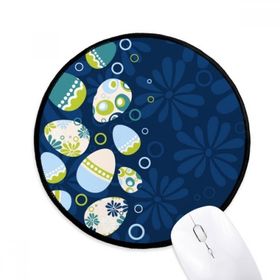 Dıythinker Paskalya Din Festivali Yumurta Şerit Daire Yuvarlak Kaymaz Mouse Pad