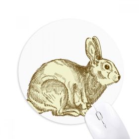 Dıythinker Paskalya Dini Festival Tavşan Kültürü Baskılı Yuvarlak Kaymaz Kauçuk Mouse Pad