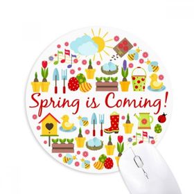 Dıythinker Paskalya Dini Festival Yumurta Ördek Baskılı Yuvarlak Baskılı Yuvarlak Kaymaz Kauçuk Mouse Pad