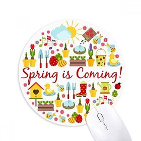 Dıythinker Paskalya Dini Festival Yumurta Ördek Baskılı Yuvarlak Baskılı Yuvarlak Kaymaz Kauçuk Mouse Pad