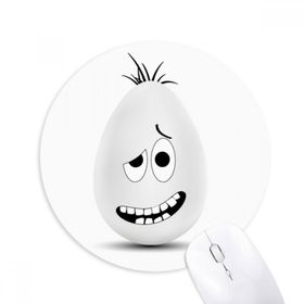 Dıythinker Paskalya Festivali Eğlenceli Renkli Yumurta Kültürü Baskılı Yuvarlak Kaymaz Kauçuk Mouse Pad