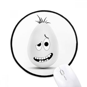 Dıythinker Paskalya Festivali Komik Renkli Yumurta Kültürü Yuvarlak Kaymaz Mouse Pad