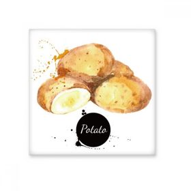 Dıythinker Patates Sebze Lezzetli Sağlıklı Suluboya 10x10 cm Seramik Karo