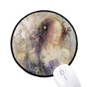 Dıythinker Pausa XJJ Yağlıboya Yuvarlak Kaymaz Mouse Pad