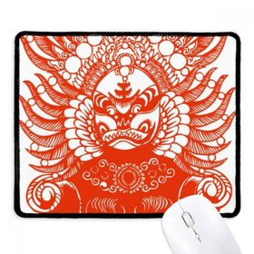 Dıythinker Pekin Opera Kırmızı Gongtongguan Kağıt kesim Kaymaz Mouse Pad