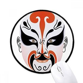 Dıythinker Pekin Opera Maskesi Renkli Mukezhai Yuvarlak Kaymaz Mouse Pad
