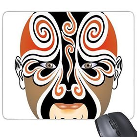 Dıythinker Pekin Operası Pekin Operası Yüz Maskesi Renkli Jiepaiguan Sanat Çin Geleneksel Kültür İllüstrasyon Desen Baskılı Dikdörtgen Kaymaz Kauçuk Mouse Pad
