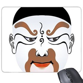 Dıythinker Pekin Operası Pekin Operası Yüz Maskesi Renkli Sunquan Ganlusi Sanat Çin Geleneksel Kültür İllüstrasyon Desen Baskılı Dikdörtgen Kaymaz Kauçuk Mouse Pad