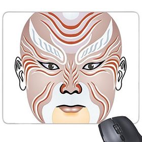 Dıythinker Pekin Operası Pekin Operası Yüz Maskesi Renkli Weishuihe Sanat Çin Geleneksel Kültür İllüstrasyon Desen Baskılı Dikdörtgen Kaymaz Kauçuk Mouse Pad