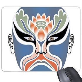 Dıythinker Pekin Operası Pekin Operası Yüz Maskesi Renkli Xiangjianghui Sanat Çin Geleneksel Kültür İllüstrasyon Desen Baskılı Dikdörtgen Kaymaz Kauçuk Mouse Pad