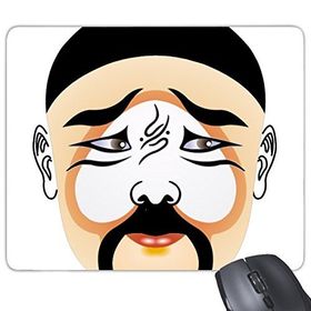 Dıythinker Pekin Operası Pekin Operası Yüz Maskesi Renkli Zhuihanxin Sanat Çin Geleneksel Kültür İllüstrasyon Desen Baskılı Dikdörtgen Kaymaz Kauçuk Mouse Pad