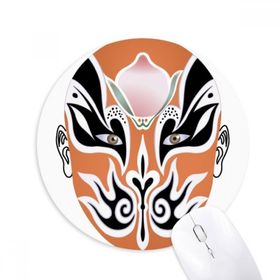 Dıythinker Pekin Operası Yüz Maskesi Renkli Jinshuiqiao Baskılı Yuvarlak Kaymaz Kauçuk Mouse Pad