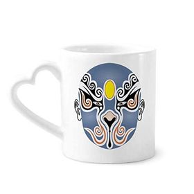 Dıythinker Peking Opera Maskesi Renkli Baizitu Kupaları Seramik Kupa 350 ml