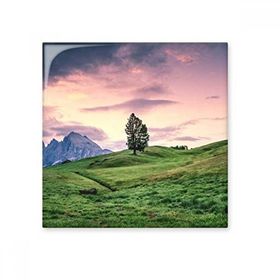 Dıythinker Pembe Ağaç Çim Gökyüzü Seramik 10x10 cm Seramik Karo
