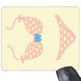 Dıythinker Pembe Seksi Bikini Seti İllüstrasyon Desen Kaymaz Kauçuk Mouse Pad