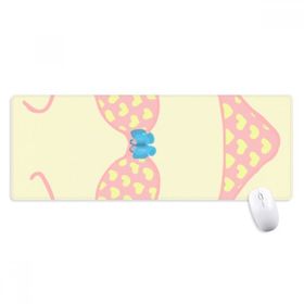 Dıythinker Pembe Seksi Bikini Seti İllüstrasyon Desen Kaymaz Kauçuk Mouse Pad