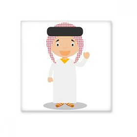 Dıythinker Pembe Suudi Arabistan Çizgi Film 15x15 cm Seramik Karo