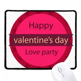Dıythinker Pembe Yuvarlak Mutlu Sevgililer Günü Aşk Kaymaz Mouse Pad