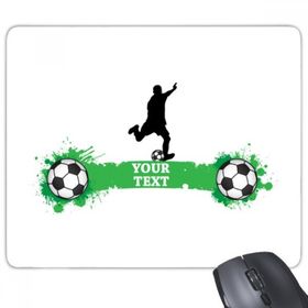 Dıythinker Penaltı Futbol Spor Metin Baskılı Dikdörtgen Kaymaz Kauçuk Mouse Pad