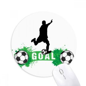 Dıythinker Penaltı Futbol Spor Metin Baskılı Yuvarlak Kaymaz Kauçuk Mouse Pad