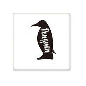 Dıythinker Penguen Siyah ve Beyaz Hayvan 20x20 cm Seramik Karo