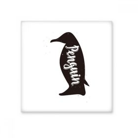 Dıythinker Penguen Siyah ve Beyaz Hayvan Seramik 10x10 cm Seramik Karo