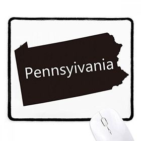 Dıythinker Pennsylvania ABD Haritası Siluet Kaymaz Mouse Pad